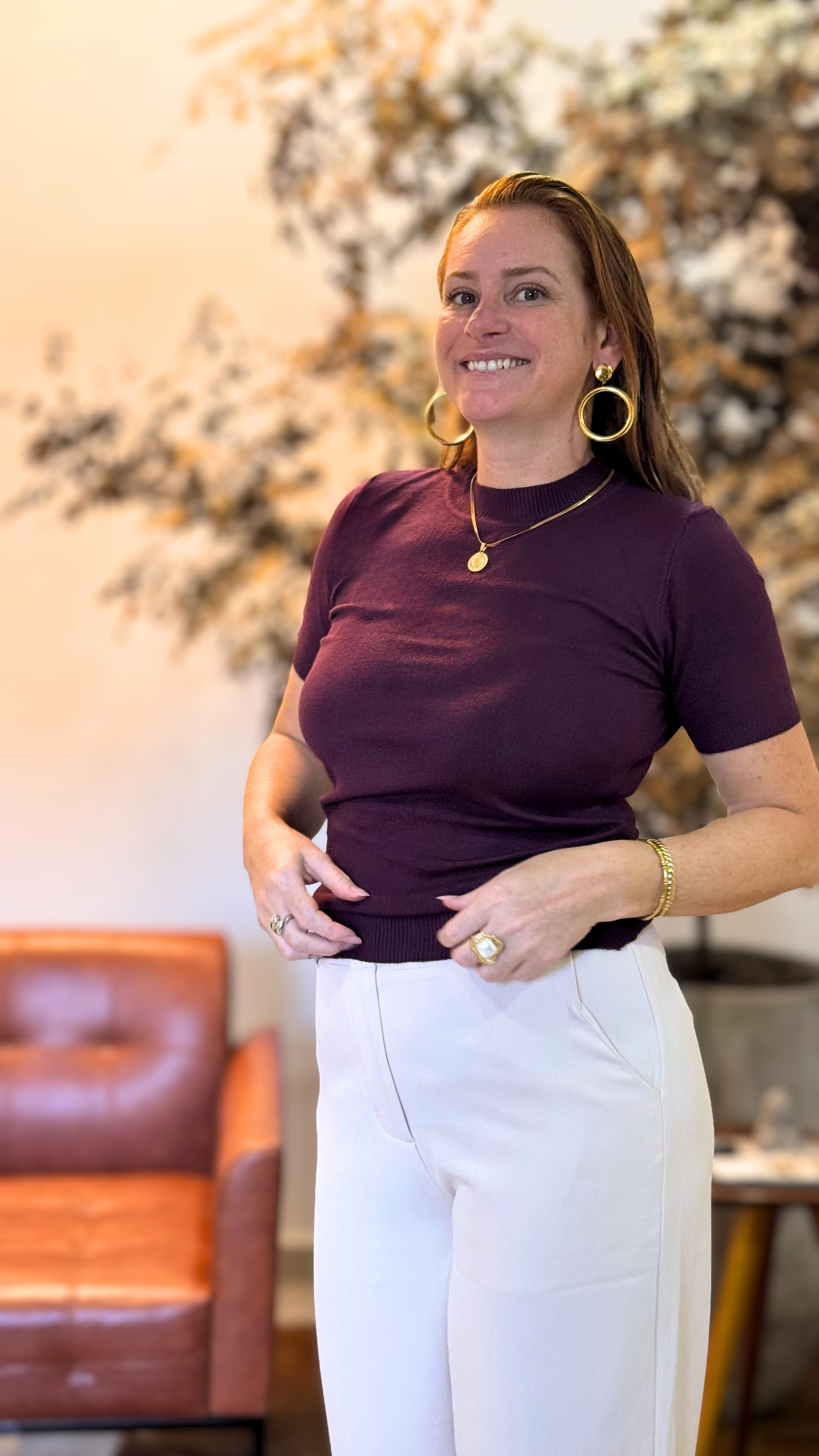 Calça Alfaiataria Creme — foto 2